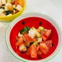 トマトときゅうり長芋のヘルシーサラダ